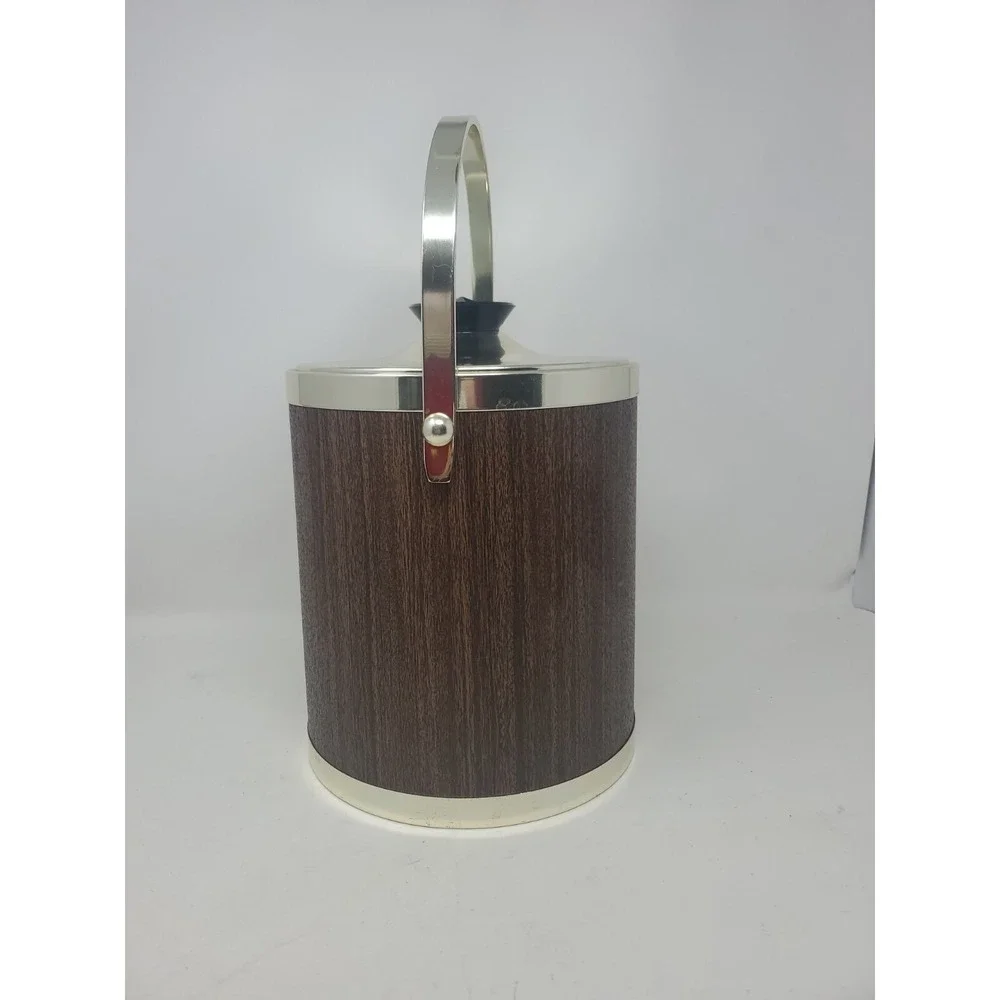 Vintage Mid Century Modern Copper Colored Kromex Ice Bucket RETRO!